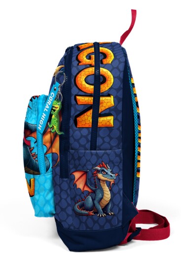 Coral High Kids Dragon Desenli Okul Sırt Çantası 33213 - 7