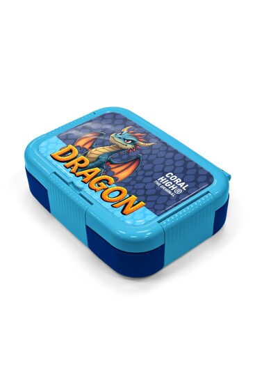 Coral High Kids Dragon Desenli Paslanmaz Çelik Beslenme Kabı 39113 - 2