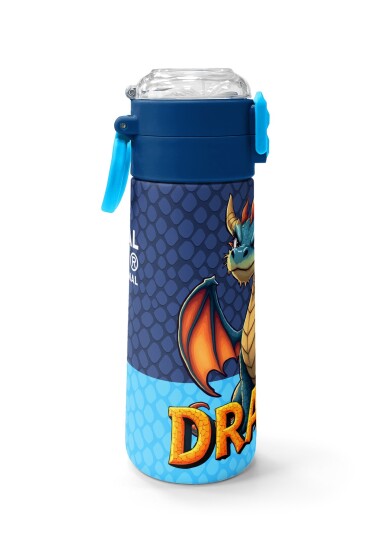Coral High Kids Dragon Desenli Pipetli ve Direkt İçim Çelik Termos 500 ml 38113 - 2
