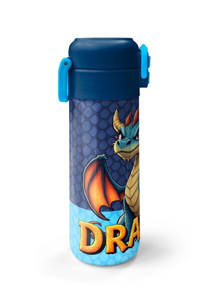 Coral High Kids Dragon Desenli Pipetli ve Direkt İçim Çelik Termos 500 ml 38113 - 5