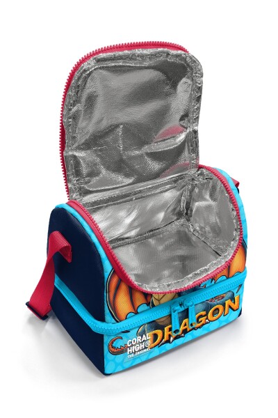 Coral High Kids Dragon Desenli Thermo İki Katlı Beslenme Çantası 37206 - 3