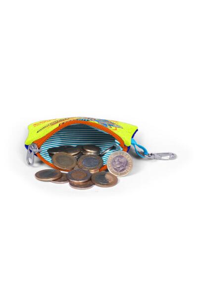 Coral High Kids Fosforlu Sarı Saks Motorsiklet Desenli Bozuk Para Çantası 21842 - 4