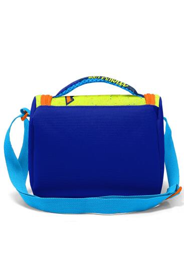 Coral High Kids Fosforlu Sarı Saks Motorsiklet Desenli Thermo Beslenme Çantası 11742 - 3