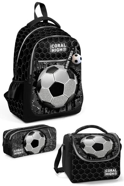 Coral High Kids Futbol Desenli 3’lü Okul Çanta Seti SET0123653 - 1