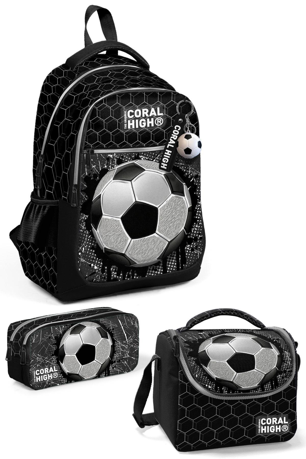 Coral High Kids Futbol Desenli 3’lü Okul Çanta Seti SET0123653