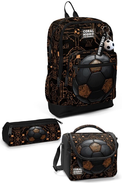 Coral High Kids Futbol Desenli 3’lü Okul Çanta Seti SET0133217 - 1