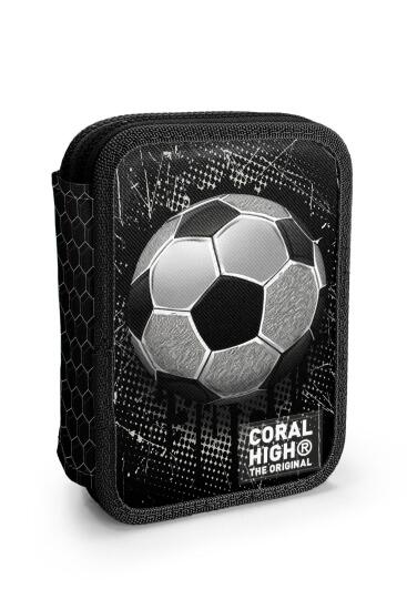 Coral High Kids Futbol Desenli Çift Katlı Kalem Çanta 11153 - CORAL HIGH KIDS