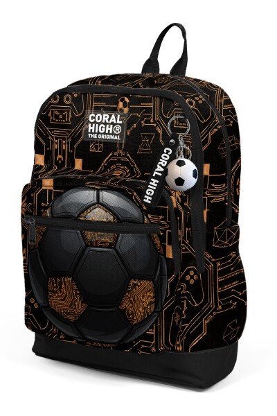Coral High Kids Futbol Desenli Okul Sırt Çantası 33217 - 6