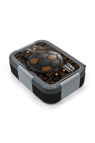 Coral High Kids Futbol Desenli Paslanmaz Çelik Beslenme Kabı 39117 - 2