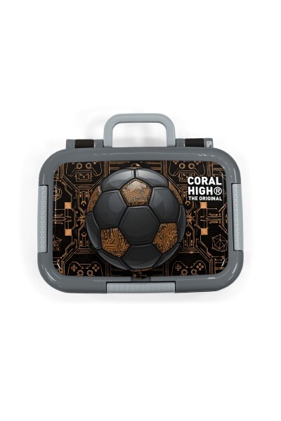 Coral High Kids Futbol Desenli Paslanmaz Çelik Beslenme Kabı 39117 - 5
