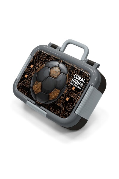 Coral High Kids Futbol Desenli Paslanmaz Çelik Beslenme Kabı 39117 - 1
