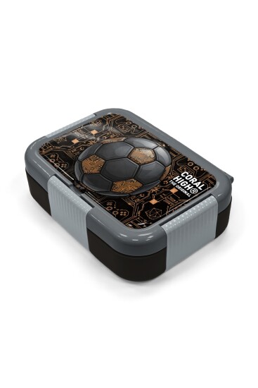 Coral High Kids Futbol Desenli Paslanmaz Çelik Beslenme Kabı 39117 - 2