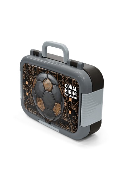 Coral High Kids Futbol Desenli Paslanmaz Çelik Beslenme Kabı 39117 - 4