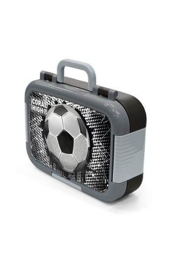 Coral High Kids Futbol Desenli Paslanmaz Çelik Beslenme Kabı 39337 - 4