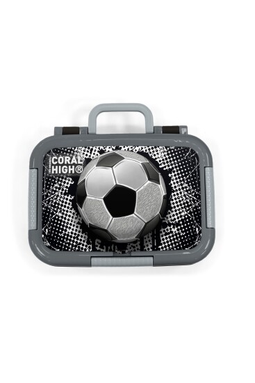 Coral High Kids Futbol Desenli Paslanmaz Çelik Beslenme Kabı 39337 - 5