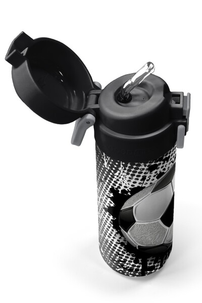 Coral High Kids Futbol Desenli Pipetli ve Direkt İçim Çelik Termos 500 ml 31816 - 2