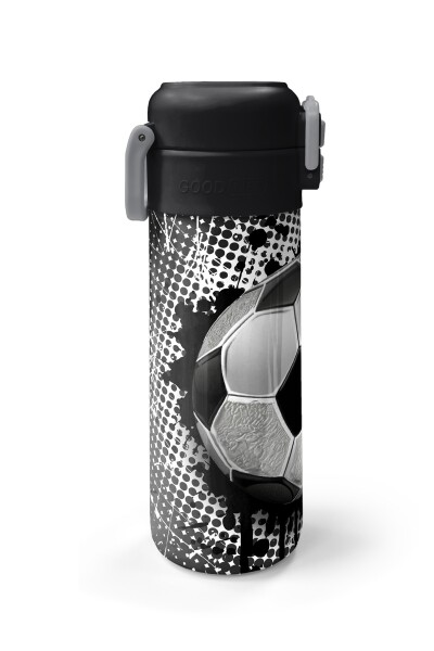 Coral High Kids Futbol Desenli Pipetli ve Direkt İçim Çelik Termos 500 ml 31816 - 5