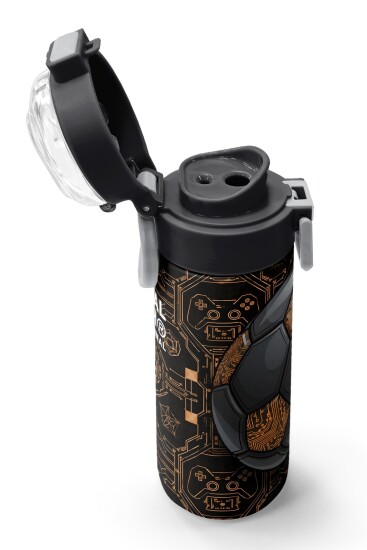 Coral High Kids Futbol Desenli Pipetli ve Direkt İçim Çelik Termos 500 ml 38117 - 6