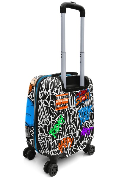 Coral High Kids Grafiti Ayıcık Desenli Çocuk Valizi 16698 - 7