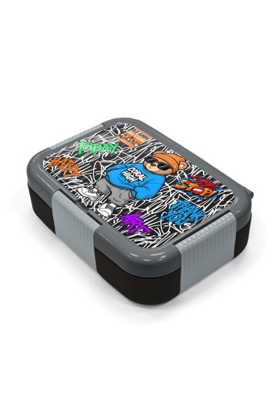 Coral High Kids Grafiti Ayıcık Desenli Paslanmaz Çelik Beslenme Kabı 39150 - 2