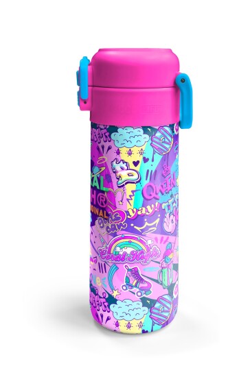 Coral High Kids Grafiti Desenli Pipetli ve Direkt İçim Çelik Termos 500 ml 31961 - 6