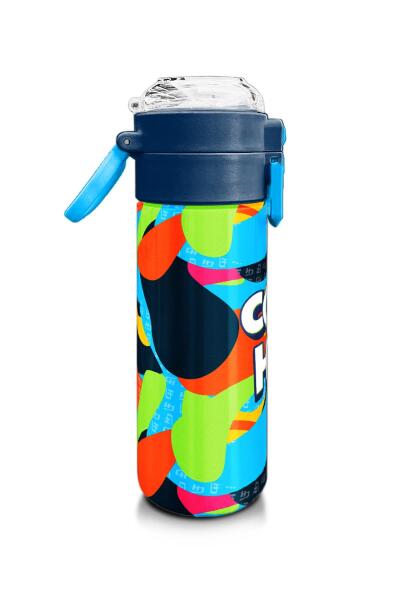Coral High Kids Grafiti Desenli Pipetli ve Direkt İçim Çelik Termos 500 ml 31993 - 2
