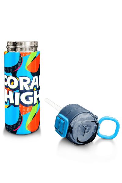 Coral High Kids Grafiti Desenli Pipetli ve Direkt İçim Çelik Termos 500 ml 31993 - 4