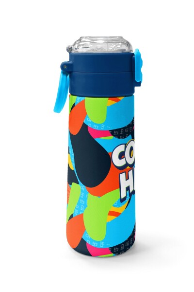 Coral High Kids Grafiti Desenli Pipetli ve Direkt İçim Çelik Termos 500 ml 31993 - 2