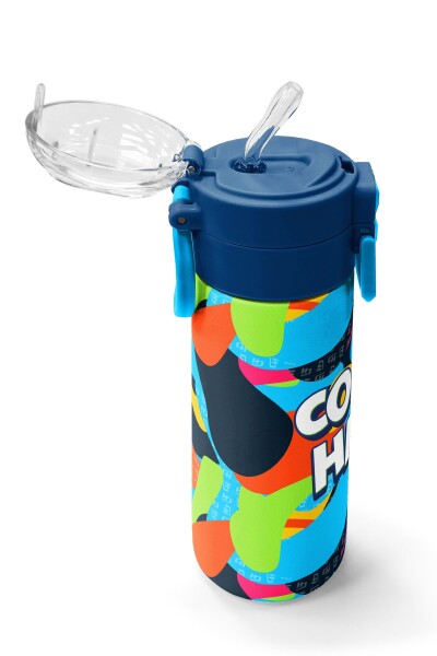 Coral High Kids Grafiti Desenli Pipetli ve Direkt İçim Çelik Termos 500 ml 31993 - 5