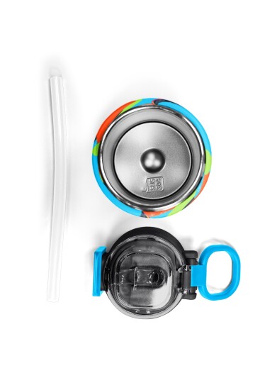 Coral High Kids Grafiti Desenli Pipetli ve Direkt İçim Çelik Termos 500 ml 31993 - 7