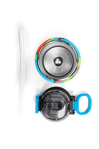 Coral High Kids Grafiti Desenli Pipetli ve Direkt İçim Çelik Termos 500 ml 31993 - 7