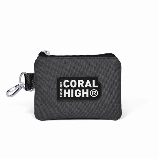Coral High Kids Koyu Gri Siyah Bozuk Para Çantası 21708 