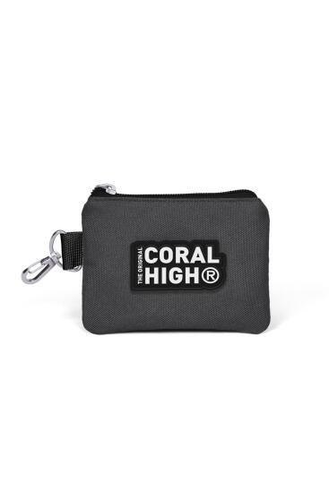 Coral High Kids Koyu Gri Siyah Bozuk Para Çantası 21708 - Coral High KIDS