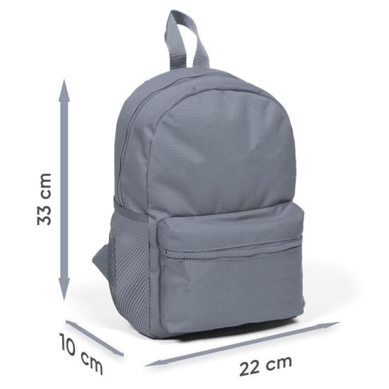 Minik Yuva Sırt Çantası Koyu Gri Dama Desenli İki Bölmeli 23515 - 5