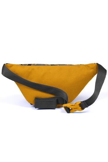 Coral High Kids Koyu Gri Hardal Yarasa Desenli Bel Çantası 22421 - 2