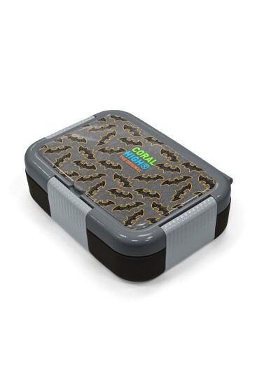 Coral High Kids Gri Hardal Yarasa Desenli Paslanmaz Çelik Beslenme Kabı 39238 - 2