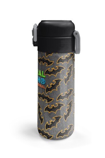 Coral High Kids Gri Hardal Yarasa Desenli Pipetli ve Direkt İçim Çelik Termos 500 ml 31932 - 6