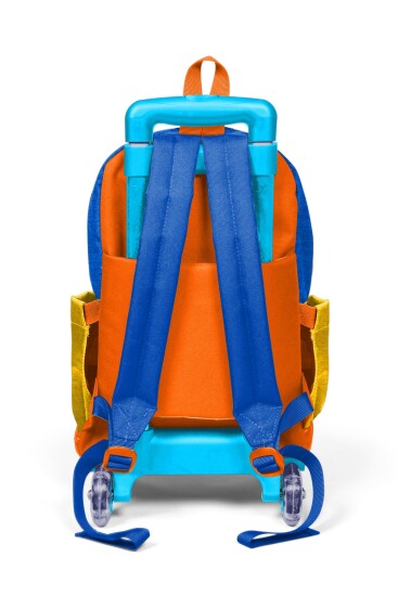 Coral High Kids Gri Sarı Üç Bölmeli Çekçekli Okul Sırt Çantası 34021 - 5
