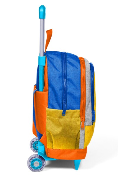 Coral High Kids Gri Sarı Üç Bölmeli Çekçekli Okul Sırt Çantası 34021 - 8