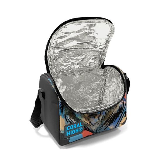 Coral High Kids Gri Siyah Kurt Desenli 3’lü Okul Çanta Seti SET0114404 - 4