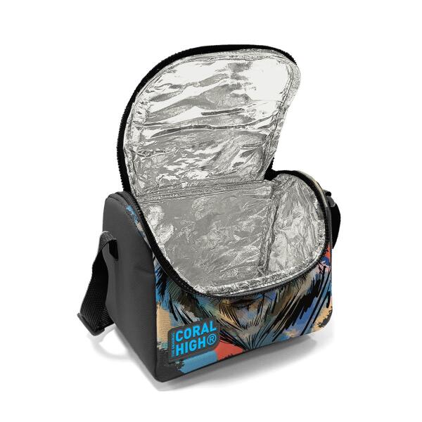 Coral High Kids Gri Siyah Kurt Desenli 3’lü Okul Çanta Seti SET0114404 - 4