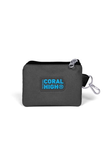 Coral High Kids Gri Siyah Kurt Desenli Bozuk Para Çantası 21852 - 2