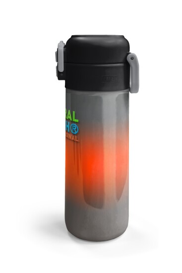 Coral High Kids Gri Turuncu Renk Geçişli Pipetli ve Direkt İçim Çelik Termos 500 ml 31949 - 6