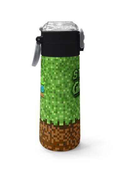 Coral High Kids High Craft Desenli Pipetli ve Direkt İçim Çelik Termos 500 ml 31992 - 2