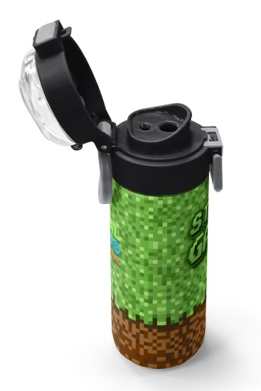 Coral High Kids High Craft Desenli Pipetli ve Direkt İçim Çelik Termos 500 ml 31992 - 6