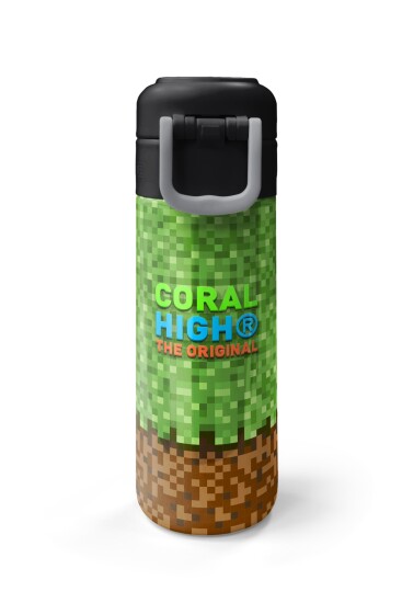 Coral High Kids High Craft Desenli Pipetli ve Direkt İçim Çelik Termos 500 ml 31992 - 7