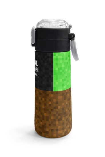 Coral High Kids High Craft Desenli Pipetli ve Direkt İçim Çelik Termos 500 ml 38116 - 3