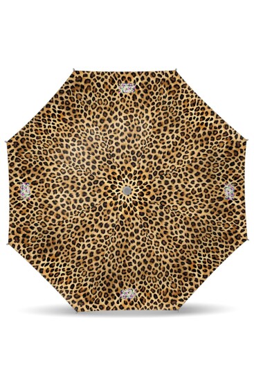 Coral High Kids Kahverengi Leopar Desenli Çocuk Şemsiyesi 12670 - 2