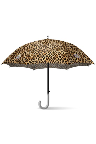Coral High Kids Kahverengi Leopar Desenli Çocuk Şemsiyesi 12670 - 6