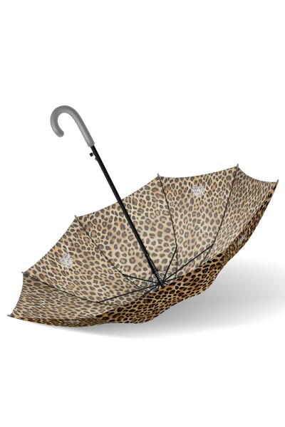 Coral High Kids Kahverengi Leopar Desenli Çocuk Şemsiyesi 12670 - 8